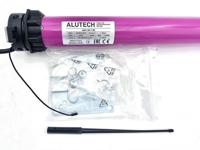 Внутривальный электропривод со встроенным радиоприемником Alutech AM1/50-12R RADIOLINE