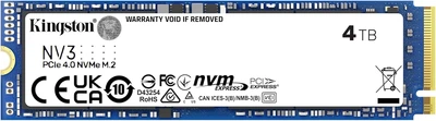 Накопичувач SSD Kingston M.2 4TB PCIe 4.0 NV3 (642356)