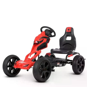 Карт педальний дитячий Bambi Kart Ju-1504-2-3 червоний, EVA колеса, ланцюговий привід, гальмо, регульоване сидіння