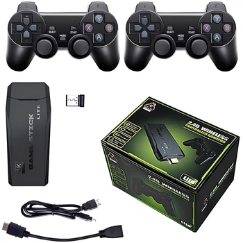 Ігрова приставка Game Stick HDMI 10000 ігор. Ретро консоль. 2 геймпада як у PlayStation. Dendy Sega