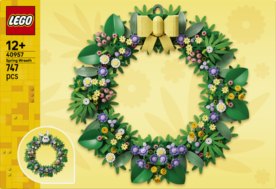 Zestaw klocków LEGO Iconic Wiosenny wieniec 747 elementów (40957)