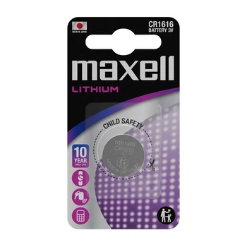 Батарейка литиевая Maxell CR1616, 3V, блистер 1шт