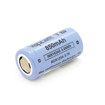 Акумулятор 16340/CR123 Li-Ion Vapcell T8, 850mAh, 3A, 4.2/3.6/2.5V, Purple (UG-32465)