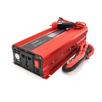 Інвертор напруги UKC+LCD, 2000ВА(1200Вт), 12/220V, approximated, 1 універсальна розетка, клеми (UG-27258)