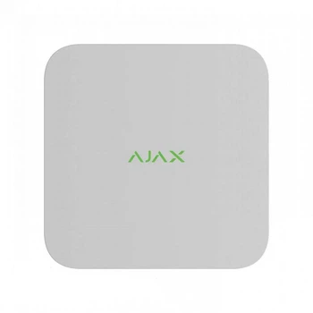 Мережевий відеореєстратор Ajax NVR (8ch) white, роздільна здатність до 4К, підтримка ONVIF/RTSP, декодування H.265/H.264, ємність до 16Тб (UG-33813)