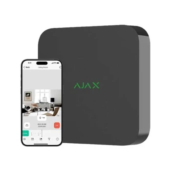 Мережевий відеореєстратор Ajax NVR (16ch) black, роздільна здатність до 4К, підтримка ONVIF/RTSP, декодування H.265/H.264, ємність до 16Тб (UG-32519)