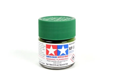 Акриловая краска Tamiya Acrylic mini XF-5 Flat Green Зеленый матовый (81705)