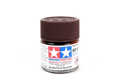 Акрилова фарба Tamiya Acrylic mini XF-9 Hull Red Корабельний корпус (81709)