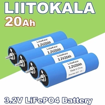 Акумулятори 3.2В 20Ah LiFePo4 LiitoKala з нікелевими пластинами оригінальний високострумовий LFP акумулятор (4 шт.)