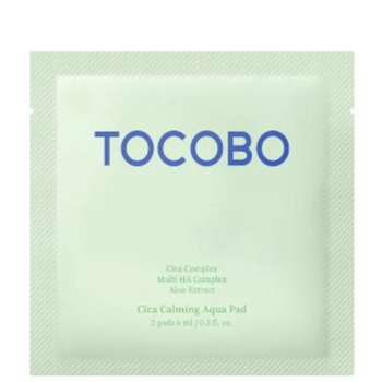 Успокаивающие тонер-пэды для лица с экстрактом центеллы Tocobo Cica Calming Aqua Pad 2 шт.