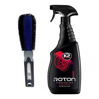Набір для миття дисків та ковпаків: K2 Roton Pro 750мл + щітка K2 Brush For Wheel Rim