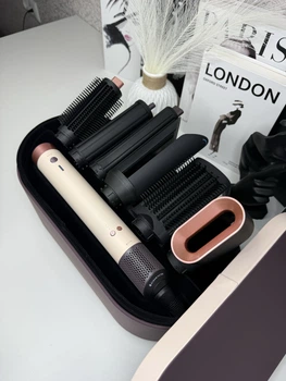 Мультистайлер Airwrap Coanda 2x с кейсом 1700Вт Multi Styler & Dryer HS09 Бежевый Ceramic Pink/Rose Gold Стайлер фен выпрямитель