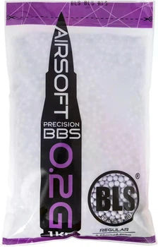 Кулі для страйкболу BLS Precision Purple 6 мм 0.20 г фіолетові (1 кг / ~5000 шт)
