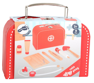 Іграшковий набір Small Foot Валізка лікаря Дерев’яна 5410278 (4020972111838)
