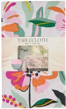 Водоотталкивающая скатерть с цветочным принтом 140 x 250 см. Tablecloth