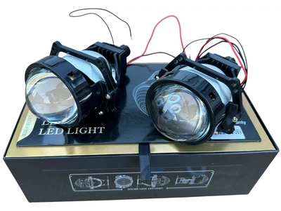 Светодиодные Bi-LED лед линзы GUANGFUDE 3.0" дюйма универсальная 65W 5100K 12-24V (2шт)