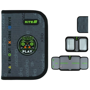 Пенал без наповнення Kite Good Game K26-622-2, 1 відділення, 2 відвороти