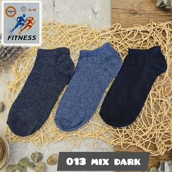 Носки женские короткие 013 Mix Dark, 36-40р. Набор из 6 пар, микс