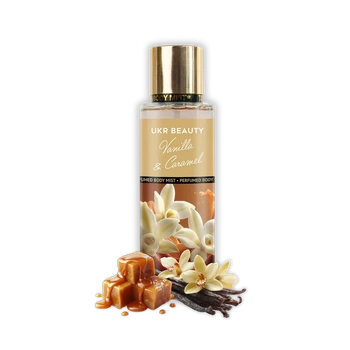 Парфюмированный мист для тела и волос UKR BEAUTY Vanilla & Caramel (Ваниль & карамель), 250 мл