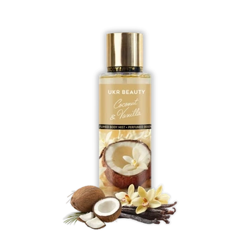 Парфюмированный мист для тела и волос UKR BEAUTY Coconut & Vanilla (Кокос & ваниль), 250 мл