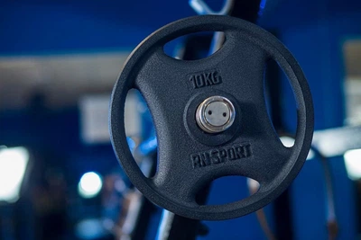 Млинець RN-Sport 10 кг Ø51 мм для штанги з Quatro хватом. Чорний (RNS_RN_quatro 10-51)