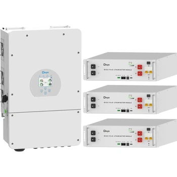 Система хранения энергии Deye SUN-12K-SG02LP1-EU-AM3 12kW + 3 АКБ SE-G5.1 Pro-B 15.36 kWh (51.2V/100Ah/5120Wh) [159443]