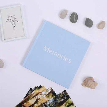 Фотоальбом для фотографій “Memories” блакитний Альбом для зберігання фото