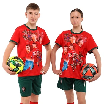 Форма футбольная детская RONALDO 7 SP-Sport CO-7362 Размер 26 Красный-зеленый