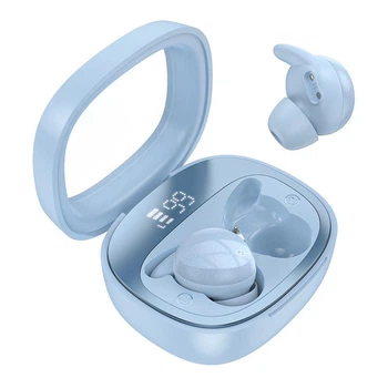 Наушники беспроводные для сна HOCO EW65 Shadow true wireless sleep BT headset голубые