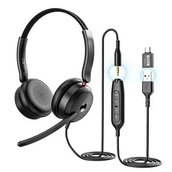 Навушники Onikuma wired gaming headphones X81 |3.5mm+USB/Type-C| Black
