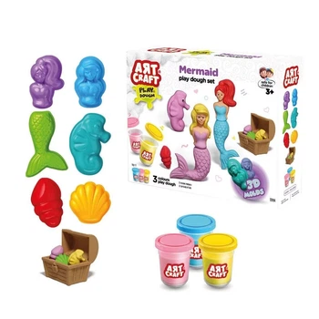 Набор теста для лепки Русалки 3 цвета формы и аксессуары Art Craft 03994 168 г