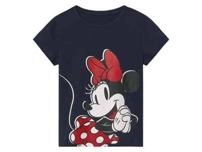 Футболка бавовняна з принтом для дівчинки Disney Minnie Mouse 479494 110-116 см (4-6 years) темно-синій