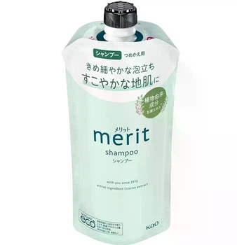 Увлажняющий шампунь от перхоти Kao Merit Shampoo , пополнение 320 мл