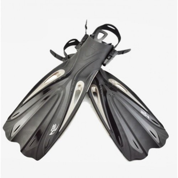 Ласты Dive Hunter ,,Lids Black,, с открытой пяткой под босую ногу, носок или боты для плавания подводной охоты дайвинга снорклинга