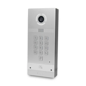 Багатоабонентська IP-виклічна панель Bas-IP AV-09KFBI (silver) зі зчитувачем UKEY та розпізнаванням облич для IP-домофонів