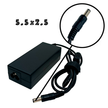 Блок питания для ноутбука Asus 19V 3.42A (5.5*2.5 прямой штекер) без индикатора Black
