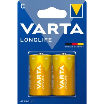 Батарейка Varta C (LR14) Longlife щелочная * 2 (04114101422)