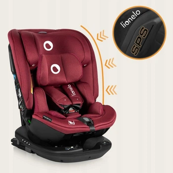 Детское автокресло Lionelo BASTIAAN RWF i-Size RED BURGUNDY