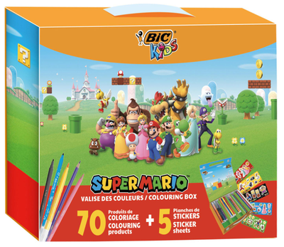Набір для малювання BIC Kids Super Mario Розмальовка 70 елементів (3086123678736)