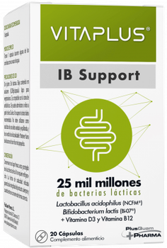 Дієтична добавка PlusQuam Pharma Vitaplus IB Support 20 капсул (8437012861329)
