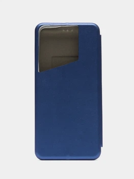 Чохол-книга TPU протиударний для Tecno Pova 5 із захистом камери синій