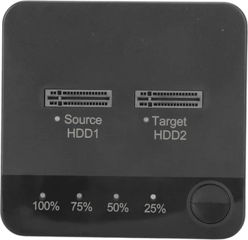 Док-станция для M.2 SSD Zunate 2-слотовая, клонирует офлайн, USB Type C, до 2TB