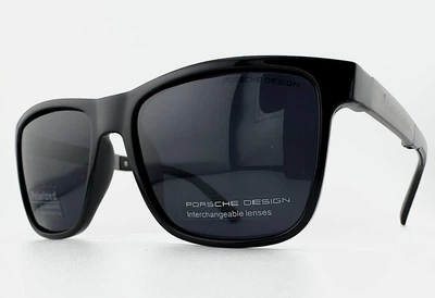 Мужские Солнцезащитные Очки Porsche Design P5579 Col.1 с Поляризацией Черные Глянцевые