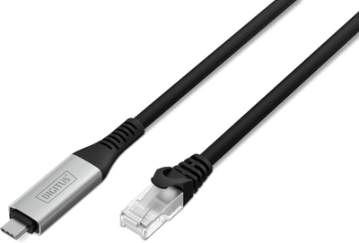 Кабель Digitus Ethernet USB-C - RJ45 CAT 6A S/FTP, 1 Gbit/s, 2м, LSZH (AK-300601-020-S)