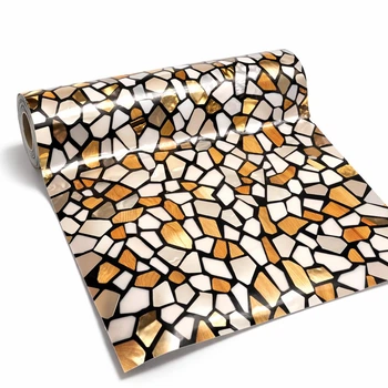 Мягкое защитное покрытие Prestige 60×100 см ПВХ «Terrazzo Gold Mosaic» (3585A)