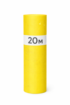 Склосітка штукатурна Baustoff Premium M160 для фасадних робіт 160 г/м2 20 м2 Жовтий