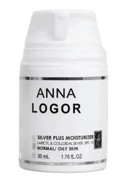 Зволожувальний крем з колоїдним сріблом для комбінованої шкіри Anna Logor Silver Plus Moisturizer 50 мл