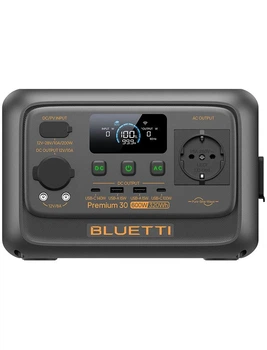 Портативна зарядна станція Bluetti Premium 30 V2, потужність 600 Вт, ємність 320 Вт·рік