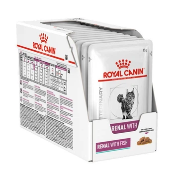 Royal Canin Renal (Роял Канін Ренал ) вологий корм для котів при ниркових захворюваннях, риба, 85 ГР х 12 ШТ