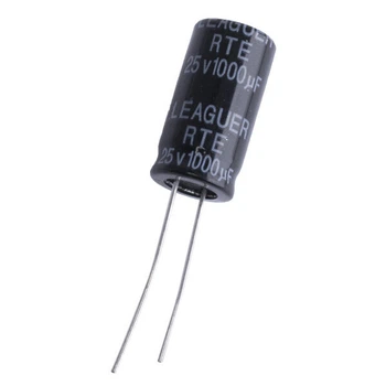 Конденсатор электролитический выводной 1000uF 25V RTE 10x20mm (low esr) (RTE1E102M1020F-LEAGUER) - 335143